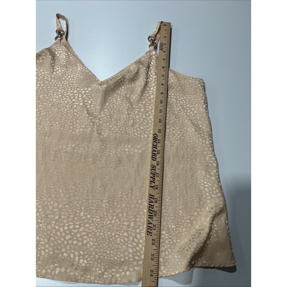River Island‎ satin cowl neck cami in Beige Animal Print - Picture 6 of 12